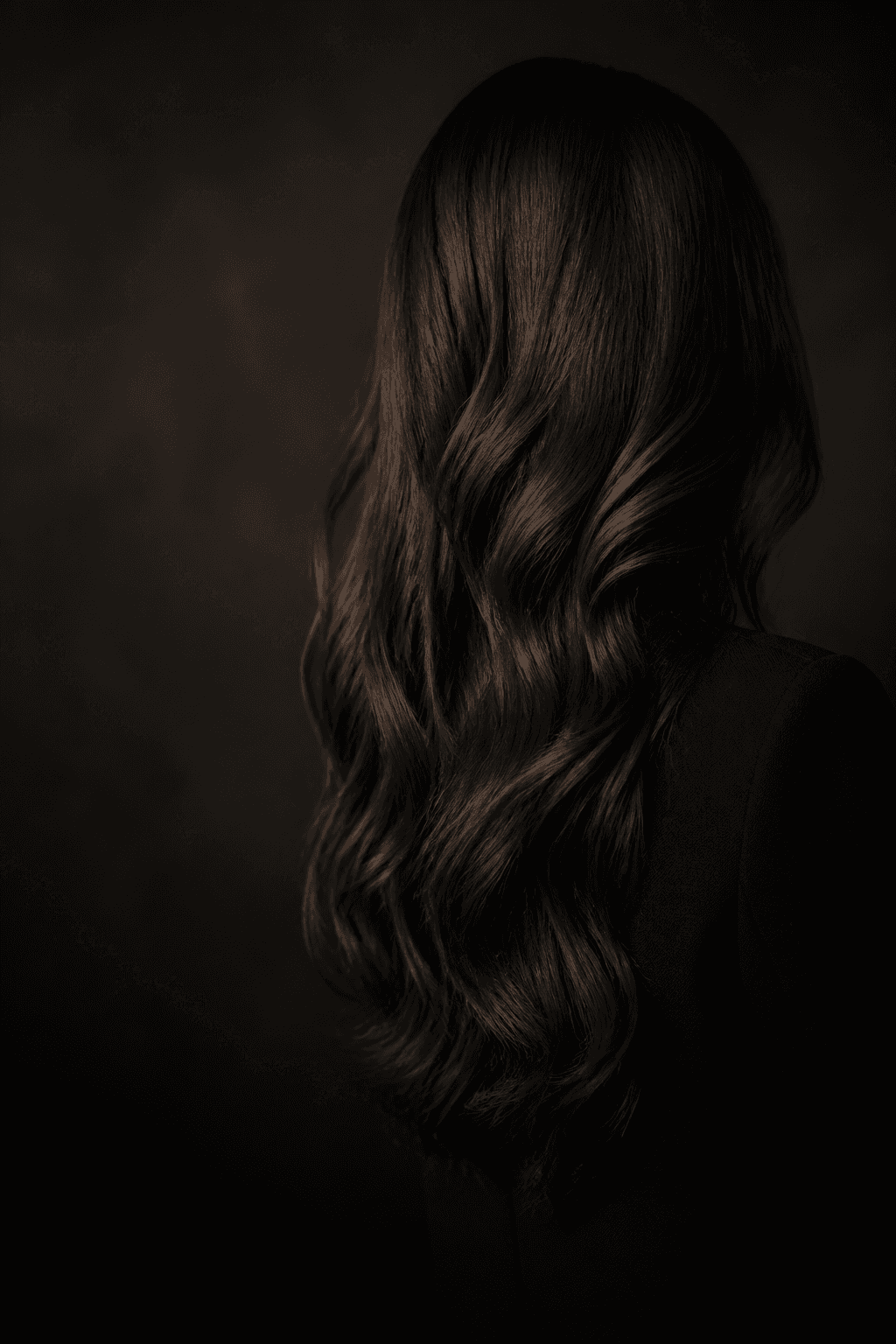Editorial long wavy hair development image.